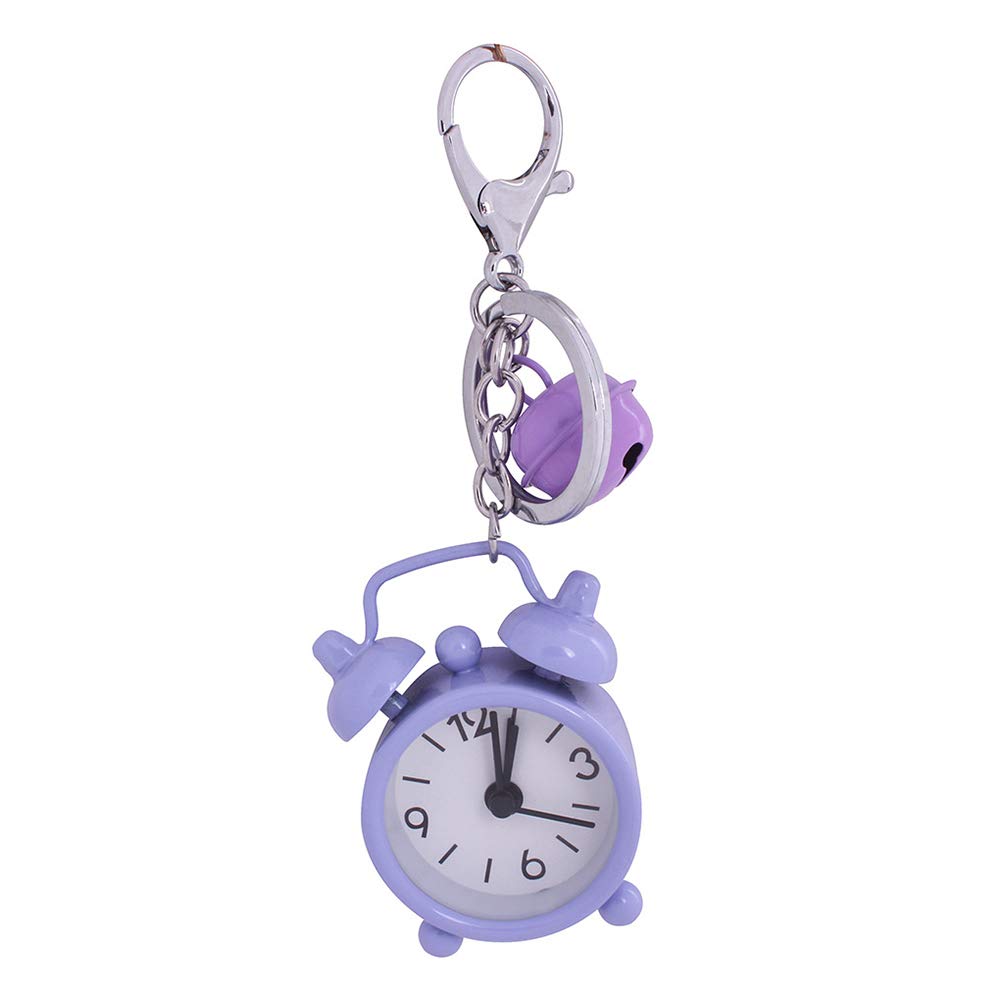 Pocket Watch Chain Mini Clock Keychain Alarm Clock Keyring Creative Key
