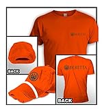 Beretta Mens Orange Hat, T-Shirt & Bracelet Combo