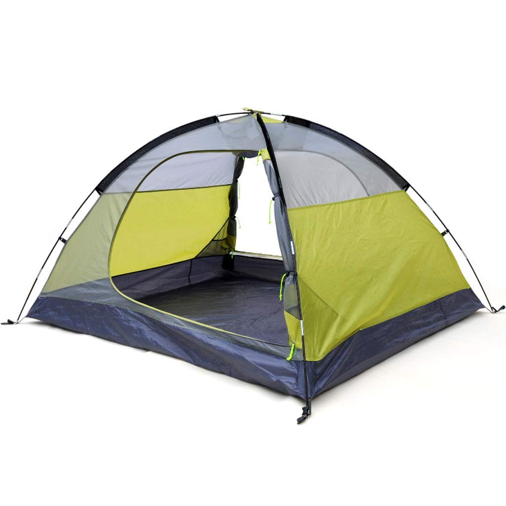 再再販 テントの二重キャンプ 軽い家族のテントの野外活動3 4人のテント 2色 色 Green Green B07p54gxtz ポイント10倍 Www Elprincipal Cl