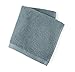 Welhome Franklin 100% Cotton Textured Towel (Dusty Blue) - Set of 6 - Highly Absorbent - Combed Cotton - Durable - Low Lint - 600 GSM - Machine Washable : 2 Bath Towels - 2 Hand Towels - 2 Wash Towels