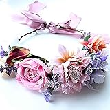 Maternity Over The Shoulder Chiffon Gown Split Front Maxi Photography Dress for Photo Shoot (Purple)