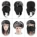 mysuntown Winter Hat for Men and Women Trooper Hunting Hat Ushanka Hat with Ear Flaps Windproof Warm Hat