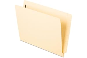 Pendaflex Folders, Reinforced End-Tab Fastener, Letter Size, Manila, 2-Inch Bonded Fastener, Heavy-Duty Spine, Durable Paper 