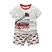 Little Boys Shorts Pajamas B.GKAKA The Fire-engine Summer Clothes Sleepwear for Kids