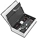 Book Safe with Metal Lock Box - HENGSHENG New English Dictionary fit Hidden Home Diversion Secret Book Safe Portable Travel Box with Key Lock Box Safe - Small Black
