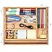 DEIK Bamboo Drawer Organizer, Expandable Cutlery Tray and Utensil Organizers Tray, Adjustable Kitchen Drawer Divider, Flatware and Silverware Cutlery Drawer for Utensil Storage