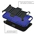 iPhone 6S Plus Case, ULAK Slim [Dual Layer] Rugged Hybrid Protective Cover with [Kickstand] and Swivel [Belt Clip] Combo Holster for Apple iPhone 6S Plus & iPhone 6 Plus 5.5 inch (Dark Blue)