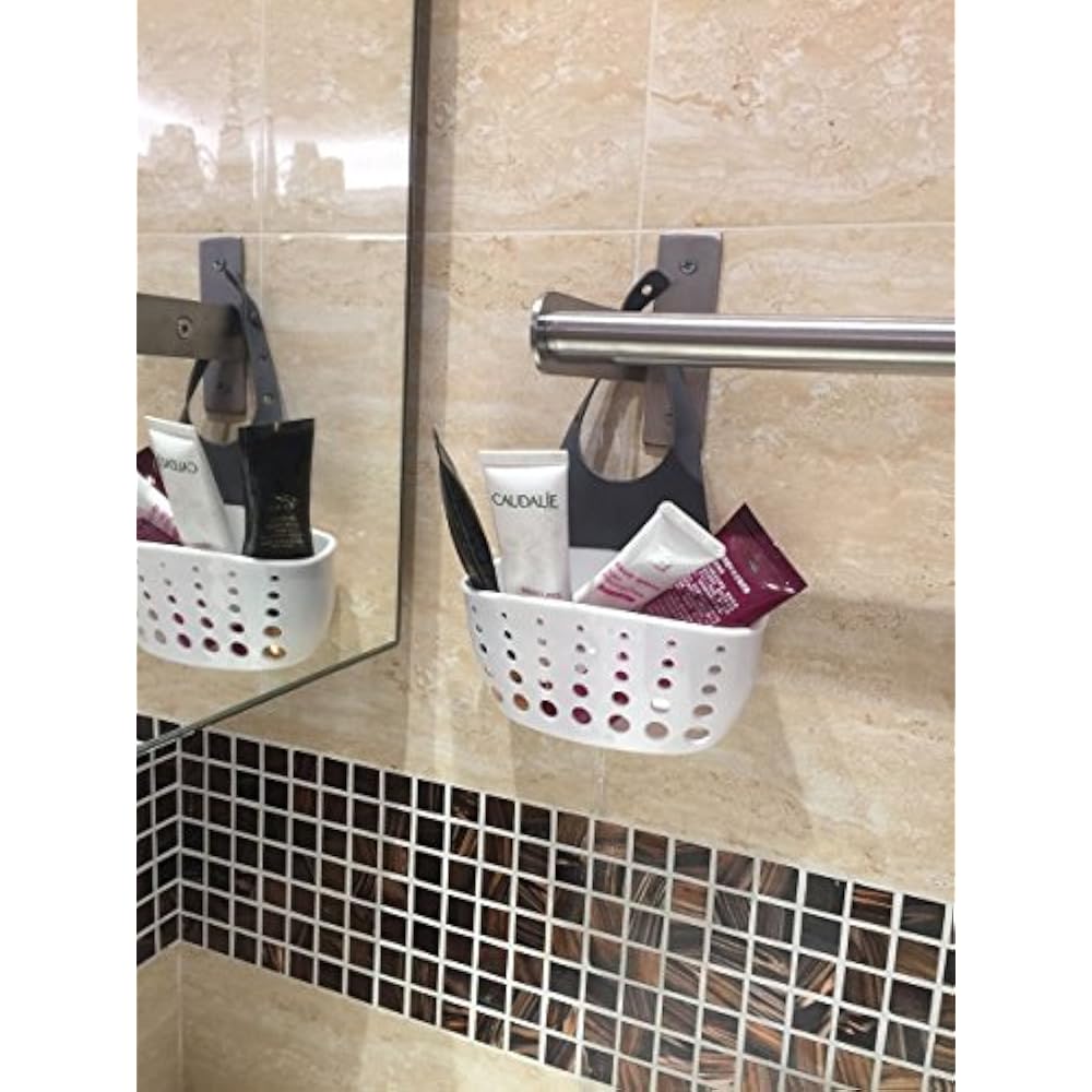Sink Sider Faucet Caddy Sponge Holder Bath Hanging Organizer With Sanitary Drain 741025964525 eBay