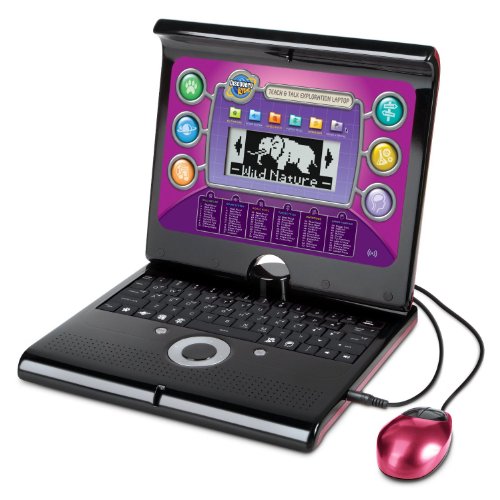 Discovery Kids Pink Teach & Talk Laptop Fuchsia