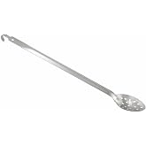 Winco 21" Stainless Steel Basting Perforated Spoon | Dishwasher safe, Perforated design, Heavy-duty, Long handle, Great for Cooking, Buffet Service, Food Preparation and Serving