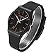 Teenager Plastic Quartz Watches Boys Girls Unisex Silicone Strap Plastic Waterproof Youth Student Wrist Watch (Dark Blue)