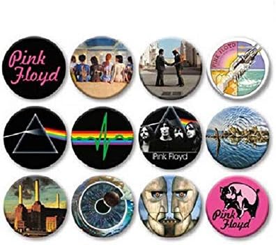 Lot of 12 1.25 inch Pinback Buttons Pink Floyd