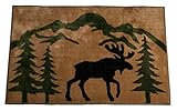 HiEnd Accents Moose Lodge Kitchen and Bath Rug, 24 x 36