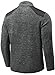 CQR Men's Thermal Fleece Half Zip Pullover, Winter Outdoor Warm Sweater, Lightweight Long Sleeve Sweatshirt, Tactical Fleece Dark Grey, X-Large