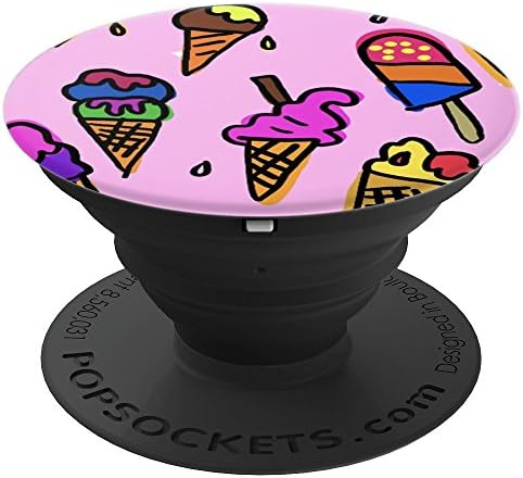 Ice Cream Cone Colorful Candy Sweet Treats Sugar Food - PopSockets Grip and Stand for Phones and Tablets