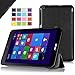 IVSO ASUS VivoTab 8 M81C (2014 Version) Ultra Lightweight Slim Smart Cover Case--will only fit ASUS VivoTab 8 M81C Tablet (Black)