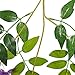GPARK 6 Pieces Wisteria Artificial Flower 45 inch Bushy Silk Vine Ratta Hanging Garland Hanging for Wedding Party Garden Outdoor Greenery Office Wall Decoration Purple