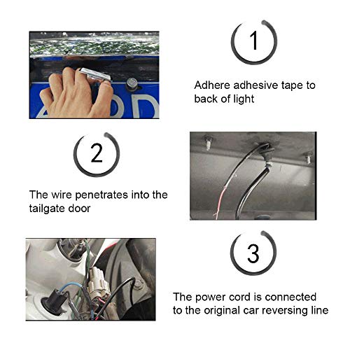 Auxiliary Reverse Light Bulb,LEADTOPS Mini Universal Super Bright Backup Parking LED Light Lamp Waterproof, Backup camera Illumination for Truck Vehicle,Enhances camera performance at night