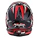 1Storm Adult Motocross Helmet BMX MX ATV Dirt Bike Four Wheeler Quad Motorcycle Full Face Helmet Racing Style: HF801 Sonic Red