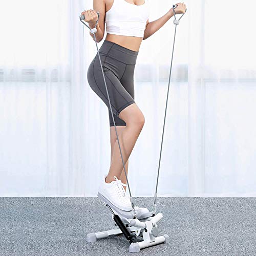 KENL-Stepper-Fitness-Stair-Women-ManMini-Stepper-Fitness-Cardio-Exercise-TrainerHeight-Adjustable-Stepper-Twisting-MachineStepper-Exercises-Equipment-Monitor-Resistance-Bands