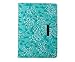 iPad Air Case,ULAK Synthetic Leather Case Cover for Apple iPad Air iPad 5 (2013 Model) With Inbuilt 360 Rotating Stand and Automatic Wake/Sleep Function (Aqua Blue Flower)