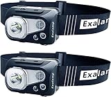 Head Lamp, Rechargeable Headlamp with Red and Green
