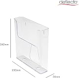 Deflecto Portrait Literature Stand A4 Wall Mounted Magazine Holder view 2