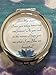Compact Mirror with A Treasured Message for Special Occasions: Mother's Day, Birthday's, Christmas, Graduation, and Special Celebrations (Sister Inspiration Contemporary 60mm, Inscribed Blue)
