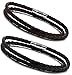 Jstyle Braided Leather Bracelets for Men Bangle Bracelets Magnetic Clasp Wristband 8.5 Inch 2 pcs