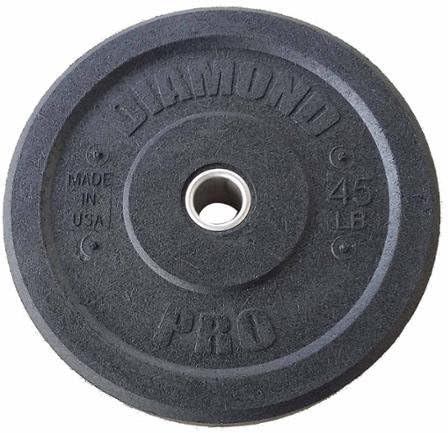 Diamond Pro 45 lb Crumb Bumper Plate Single
