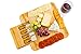 100% Natural Bamboo Cheese Board with Cutlery Set, Charcuterie Platter and Serving Meat Board with Slide-out Drawer with 4 Stainless Steel/Bamboo Knives Server Set. Perfect for Entertaining and Gifts