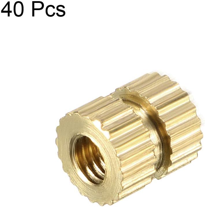 Nut Inserts Tools & Home Improvement OD L M6 x 10mm Pack of 100 uxcell