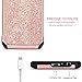 Moto G5 Plus Case,Moto G Plus (5th Generation) Case, BENTOBEN Glitter Faux Leather 2 in 1 Slim Hard Laminated with Luxury Shiny Chrome Shockproof Protective Case for Motorola Moto G5 Plus,Rose Gold