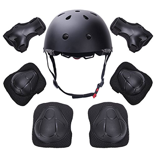 image for DaCool Kid's Protective Gear Set, Child's Adjustable Helmet, Knee Pads