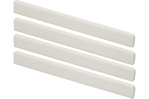 Miwayer 6 String Classical Guitar Bone Saddle, Guitar Bridge Saddles, Cut from Whole Bones, 80x3x9mm (6 String 80mm Classical Saddle 4 Pack)