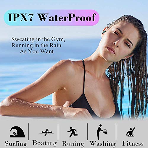 Bluetooth 5.0 TWS Wireless Earbuds, IPX7 Waterproof Headphones in-Ear Earphones, Built-in Mic Stereo - //coolthings.us