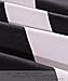 NTBAY 3 Pieces Duvet Cover Set King Size, Reversible Zipper Comforter Cover with 4 Corner Ties and 2 Pillow Shams, Soft Brushed Microfiber Comforter Cover Set with Black and White Striped Printed