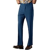 PASLTER Mens Bell Bottom Pants 70s Disco Outfits Vintage Bootcut Trousers Slim Fit Flared Pants
