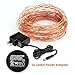 Albrillo Copper String Lights Color Changing 100 LEDs 33ft with Power Adapter, UL Listed