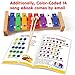 Xylophone Instrument for Kids - Tuned Musical Toy Glockenspiel for Children with 23 Songs Sheet Music
