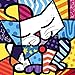 Diy oil painting, paint by number kits for kids - British cat 8