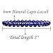 Amandastone Natural Blue Lapis Crystal 6mm Round Beads Stretch Bracelet 7 Inch