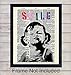 Banksy Poster Dictionary Art Home Decor - Upcycled Vintage Graffiti Wall Art Print - Unique Room Decorations for Office, Dorm, Classroom - Gift for Mural Fans - 8x10 Photo Unframed - Smile