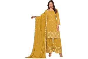 Shreeva Fashion Ready to Wear Indian Pakistani Wedding Designer Style Anarkali Suit Kameez Plazzo for Womens