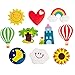 Fridge Magnets Refrigerator Magnets for Toddlers Freezer Office Cabinets-10 pack (funny day)