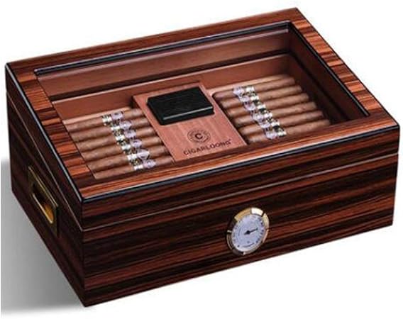ZXL Caja de Puros, humidor Caja de Puros Caja de hidratación de Madera de Cedro Suave