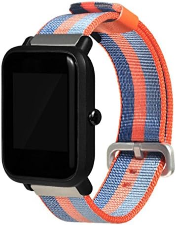 For Xiaomi Huami Amazfit Bip Youth Watch Watchband Sports Watch Replacement Nylon Bracelet (Orange)