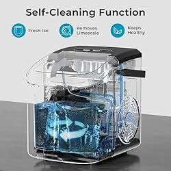Countertop Ice Maker Machine – 8 Bullet Ice in 6