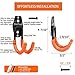 CoolYeah Steel Garage Storage Utility Double Hooks, Heavy Duty for Organizing Power Tools, Small J Hooks(Pack of 6, 4.7 × 1.9 × 2.5 inches)