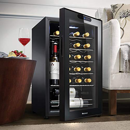 Wine Enthusiast 24Bottle Compressor Wine Cooler with Upright Bottle